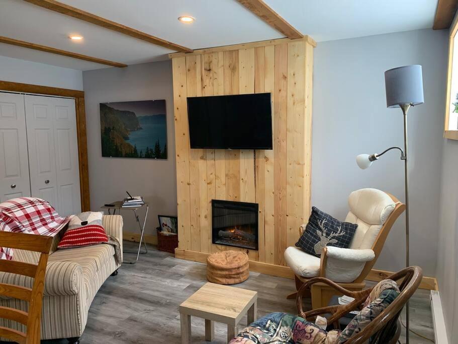 Appartement Mont Edouard, Hebergement Paisible A La Montagne LʼAnse-Saint-Jean Eksteriør bilde